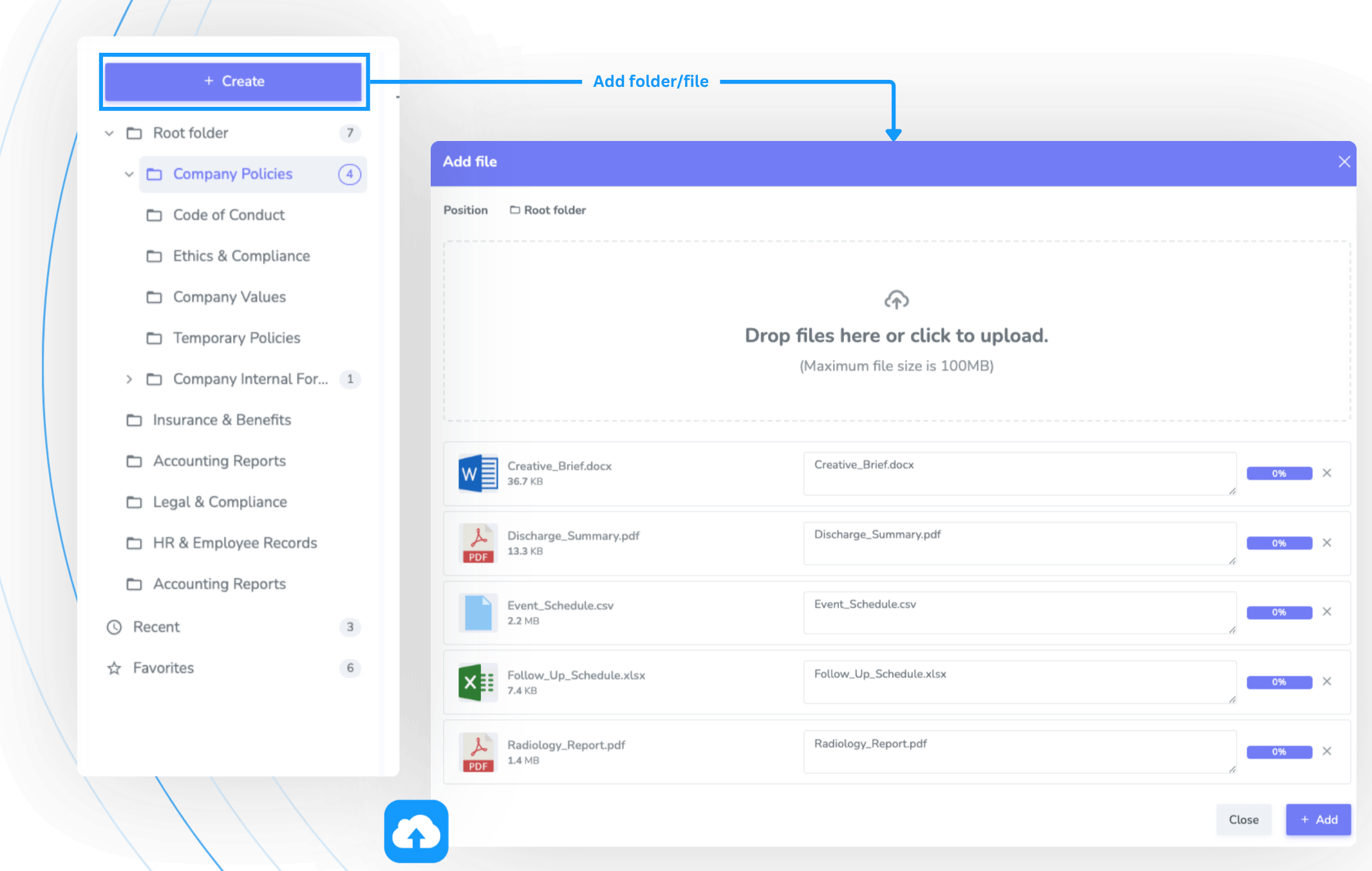 Store and Organize Documents