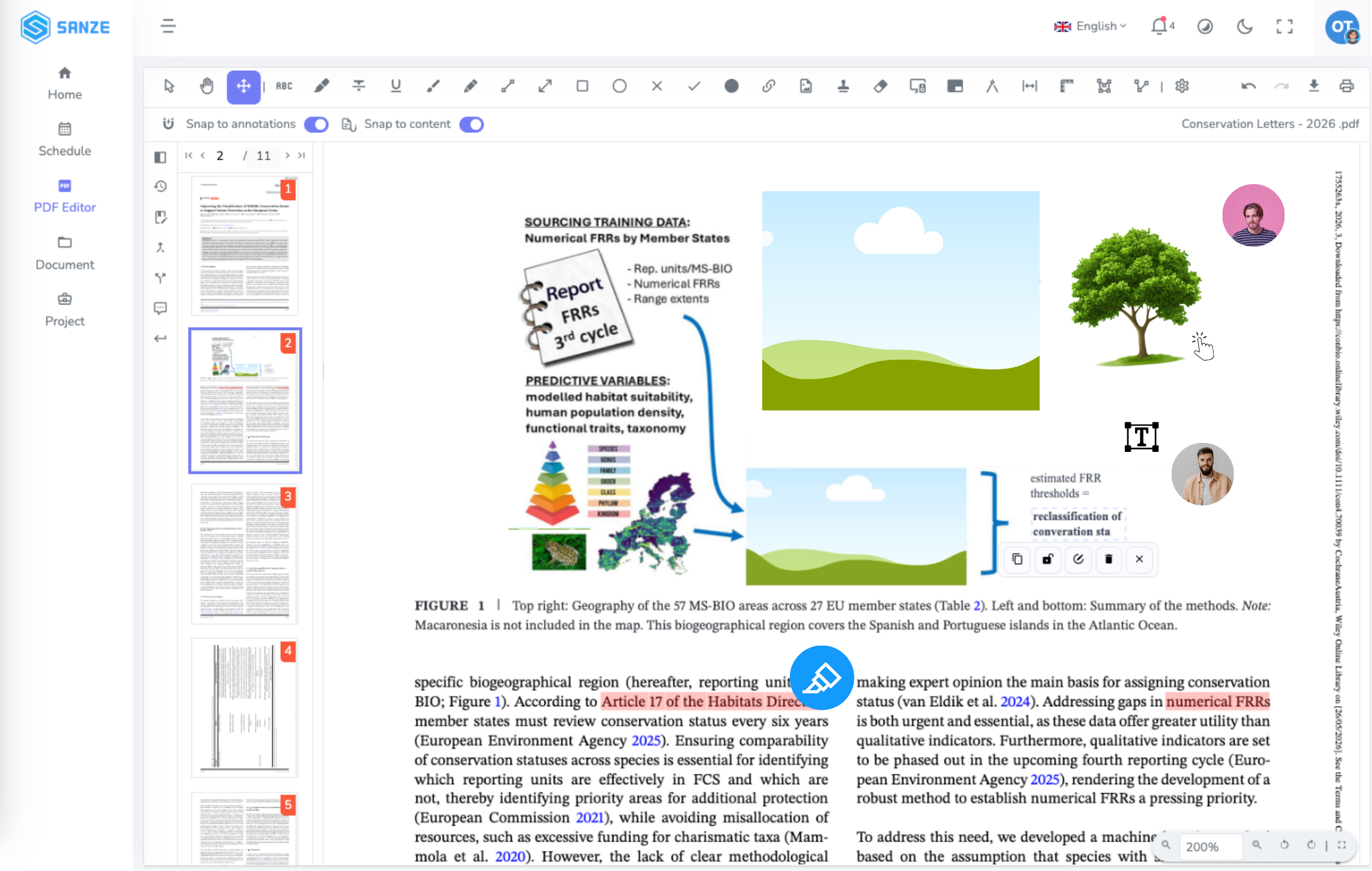 Work Directly with SANZE Edit PDF