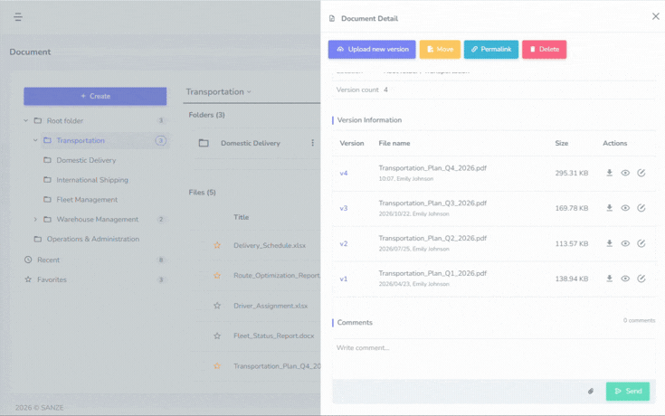 SANZE Document Collaboration